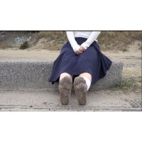 素人の靴下の着エロ