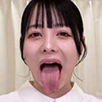 【舌フェチベロフェチ】月見若葉のエロ長い舌と口内をじっくり観察 