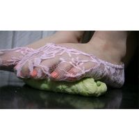 [Video] sole Hihokan  wheat clay lace socks Hen  Kiyoka