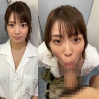 個撮)Gカップ清楚系おネエさんのフェラギャップ【密室トイレで鳴り響くジュボ音】ヨダレバキューム＆丸呑みピストンフェラ【大量口内発 