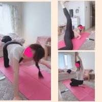 家庭内カメラ☆胸チラしまくりノーブラストレッチ27分