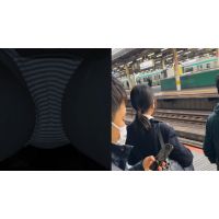 素人痴漢日記１１８TRAIN目★イヤホンで音楽を聴きながら電車を待つ女子の生態 