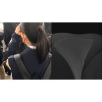 素人さわさわ日記２６TRAIN目★赤い紐マスク女子の生態