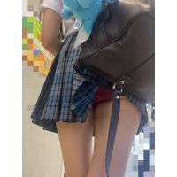 secretly film the inside of the student skirt.5