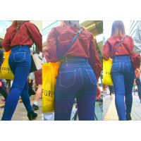 No.287美尻×美脚をハイウエストスキニーで全力強調お姉さんに密着取材