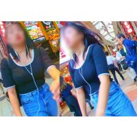 No.177元気にプル×2おっぱいを跳ねさせて街中を歩くお姉さんのアグレッシブなエロアピールに密着取材