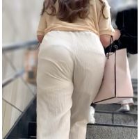 《履いてる意味ある？Pライン丸分かりの美巨尻美人OL》 