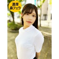 顔中舐めるのが大好きな女子がM男に濃厚鼻フェラ hnf01-3