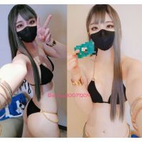 ギャル黒ビキニでテカテカ♡ガニ股、白目、学生証、デカケツ