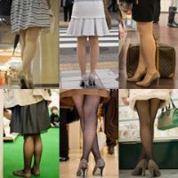 Hosed legs of a lady in Japan - 09
