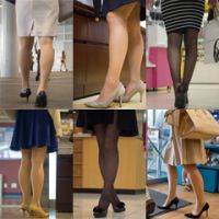 Hosed legs of a lady in Japan - 12