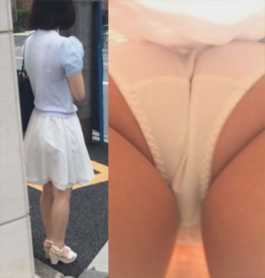 素人パンチラ狩り in お外で撮影会 学園都市で逆さ撮り 女子大生４人 gallery photo 2