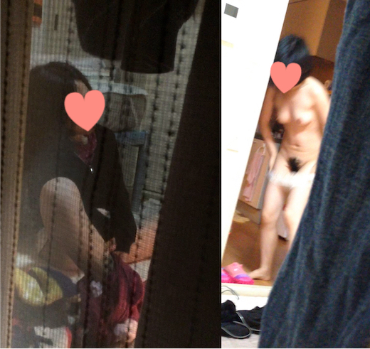 これは卑猥！美女が膝を立て、ビラビラを指で伸ばしながらの陰毛処理。 gallery photo 1