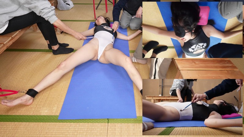 可愛い声で猛烈に悶え泣き、秘部にガッツリ食い込むハイレグを見て興奮しながら責めてみました（完全オリジナル）