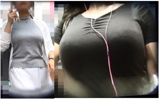 【街撮り動画セット販売?】着衣巨乳揺れ