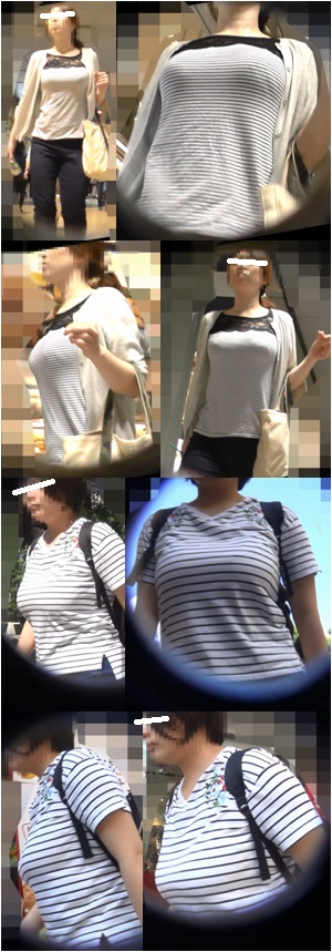 【街撮り動画Part54】巨乳揺れ2人 gallery photo 1