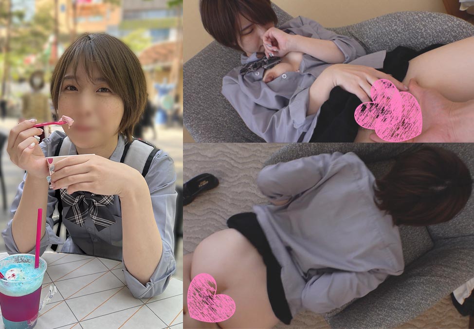 【個撮・中出し】ボーイッシュ「ツンデレ」制服娘 まい ちゃん・18歳 陸上部 濡れすぎ発情おまんこにしっかり中出し