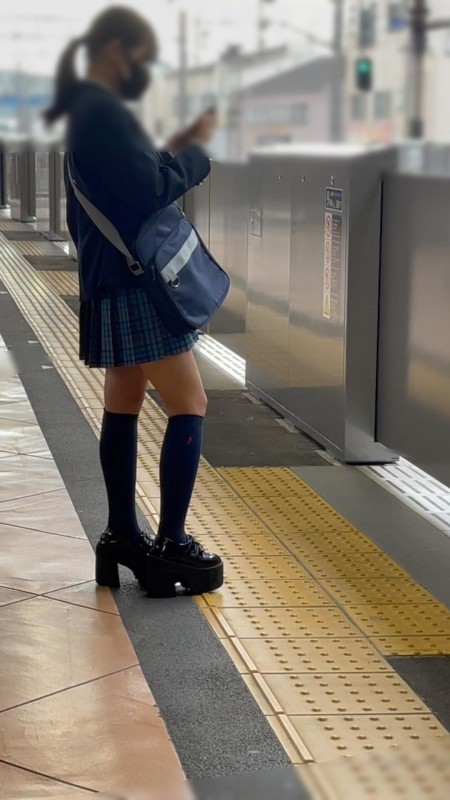 Gcolle 撮影日記219　今回は原点回帰の初期作！！駆け出しの頃の初々しい激カワポニテJを電車内で撮影【※完全主観19分超撮影】 991778