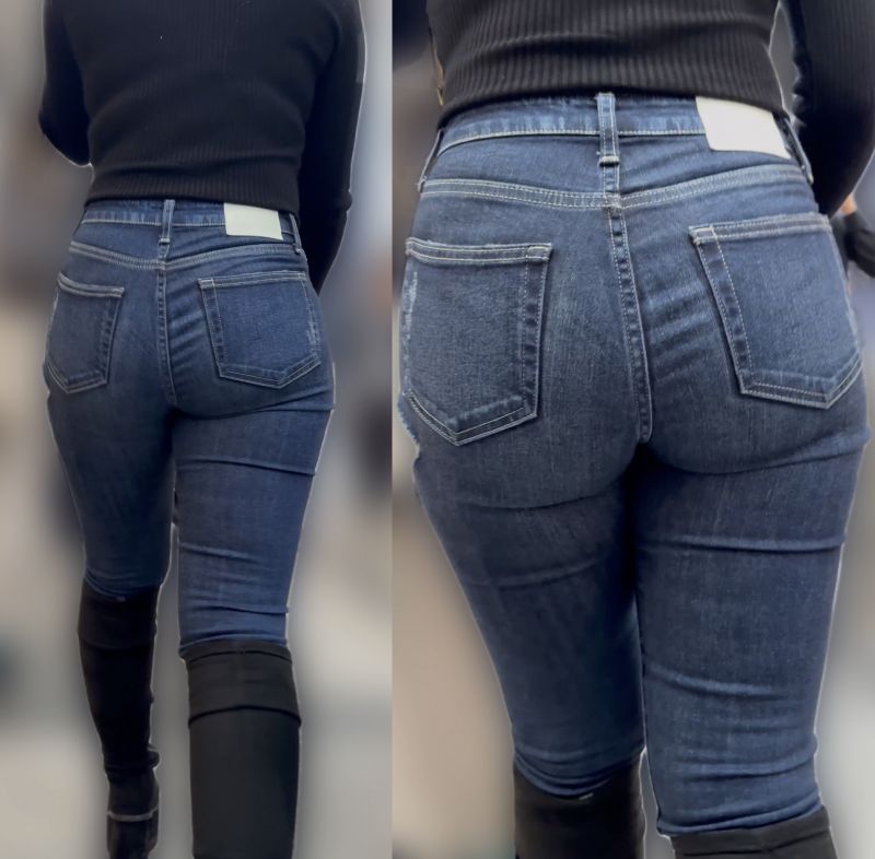 Gcolle ムチムチデニムパンツのお姉さん 992305