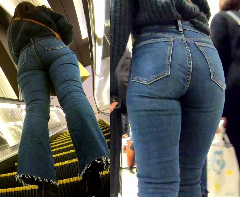 Gcolle No.375美尻×美脚ラインのバランスがスキニーデニム越しにバッチリ伝わってくるお姉さんに密着取材 993403