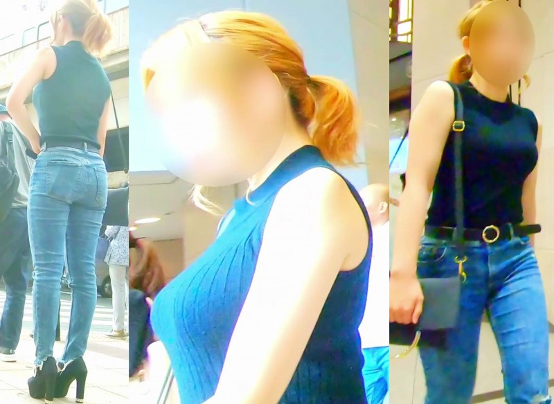 No.190ブルン×2と激しい乳揺れを披露してくれるスレンダー美巨乳お姉さん