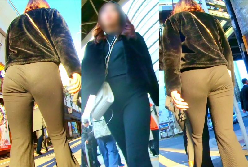 Gcolle No.377黒パン越しのプリプリお尻の肉感がいやらしいお姉さんを後方から集中撮影 590-377.mp4 993606