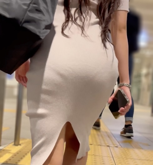 Gcolle 《セクシーOL！スリットがそそられるタイトワンピ姿》 986684