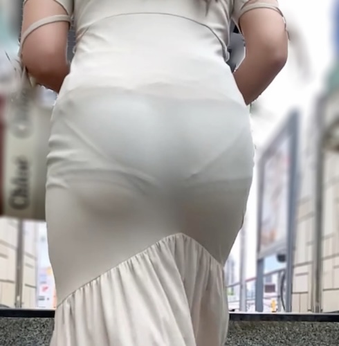 Gcolle 《W見せがエッロ！！！丸見え感がレベチな極上美女のマーメイドワンピドレス》 523.mp4 984995