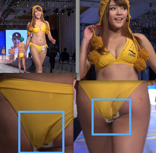 水着のハミ毛画像 ぴんくなでしこ：エロい素人画像まとめ