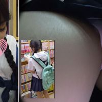 Gcolle 鬼太郎 書店痴漢 某人気アイドルにそっくりな少女を痴漢しチン汁まみれのオジサンチンコを掃除させ口内射精