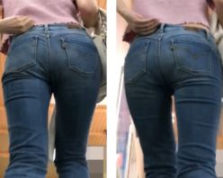 Gcolle PPV 948593 Rac23@リーバイススキニーデニム『その絶妙なトップス丈は反則…生殺しほんのわずか腰チラ地獄！』