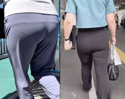 Gcolle PPV 876588 ムッチリボディの爆尻＋半ケツパンティラインのシワをさり気なく見せて男を挑発！ 下品なパンツスーツOL編＋おまけ付