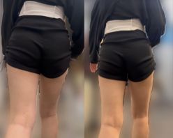 Gcolle PPV 982029 黒ショートパンツのギャルのお尻