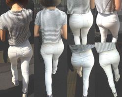 Gcolle PPV 502112 ピチピチピタパンヒップ116_ムチムチ下着ライン丸見え白スキニーのお姉さん【スマホ再生推奨リアル目線アングルバージョン】