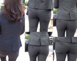 Gcolle PPV 390927 ピチピチパンツスーツ39_グレイスーツ接写[フルHD]